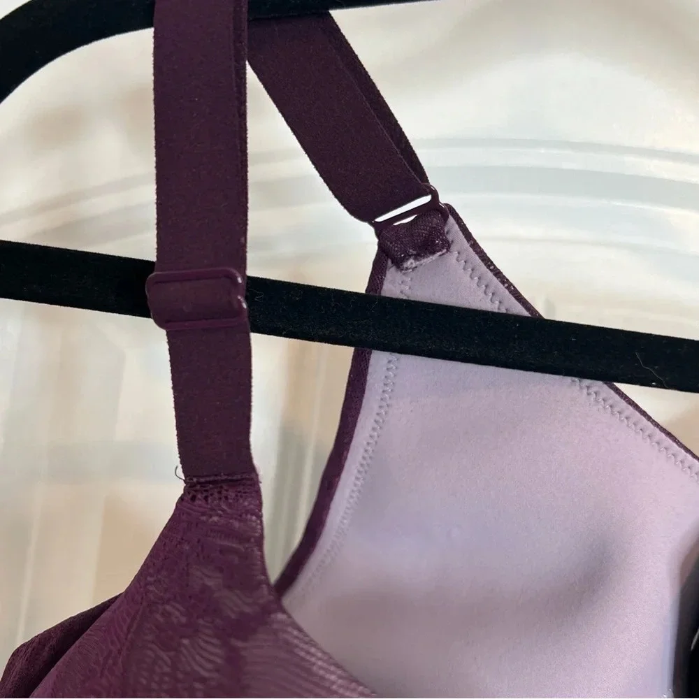 Cacique Plum Side‎ Smoothing Solution Balconette Underwire Bra. Size 44DD. NWT.